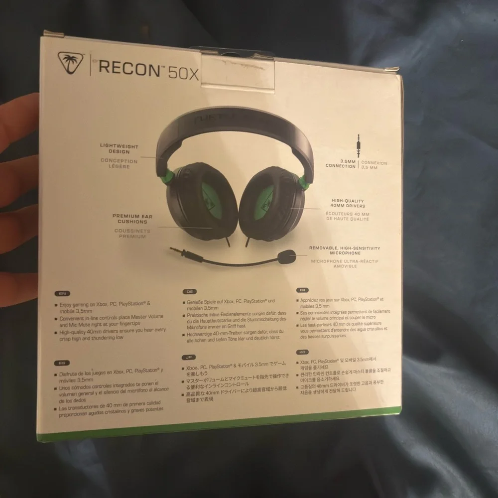 Recon 50X Black and Green Gaming Headset